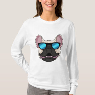Bulldog mit Sonnenbrille T-Shirt