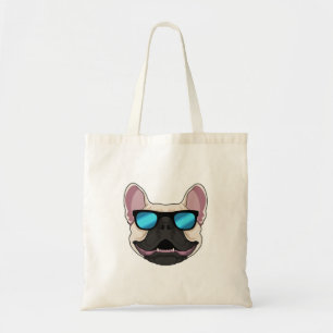 Bulldog mit Sonnenbrille Tragetasche