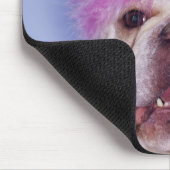 Bulldog mit Tiara Mousepad (Ecke)