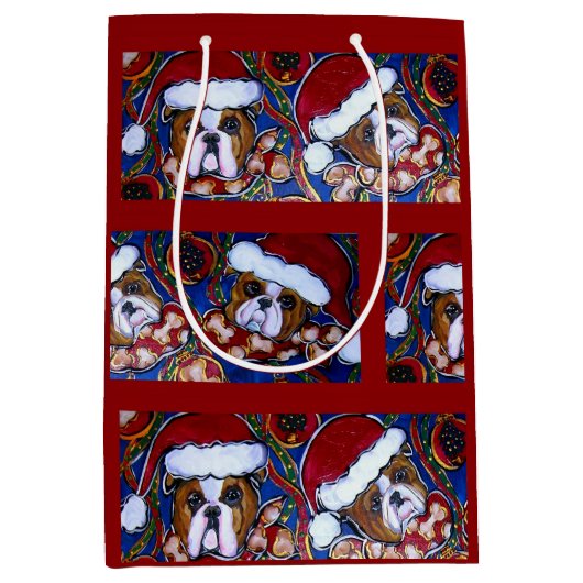 Bulldog Mittlere Geschenktüte (Vorderseite)