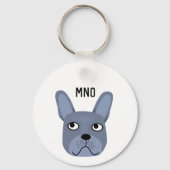 Bulldog Monogram Schlüsselanhänger (Vorderseite)