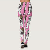 BULLDOG MOPS HUND YOGA PANS LEGGINGS (Rückseite)