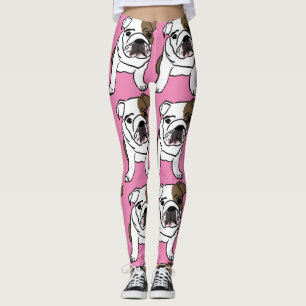 BULLDOG MOPS HUND YOGA PANS LEGGINGS