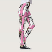 BULLDOG MOPS HUND YOGA PANS LEGGINGS (Rechts)