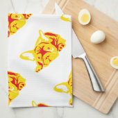 Bulldog-Muster Geschirrtuch (Viertel Falte)