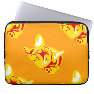 Bulldog-Muster Laptopschutzhülle