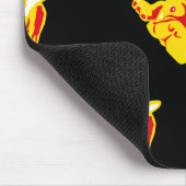 Bulldog-Muster Mousepad (Ecke)