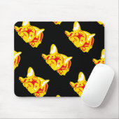 Bulldog-Muster Mousepad (Mit Mouse)