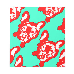 Bulldog-Muster Notizblock