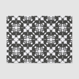 Bulldog-Muster schwarz Seidenpapier