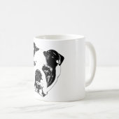 Bulldog Nah-up Holiday Tasse (VorderseiteRechts)