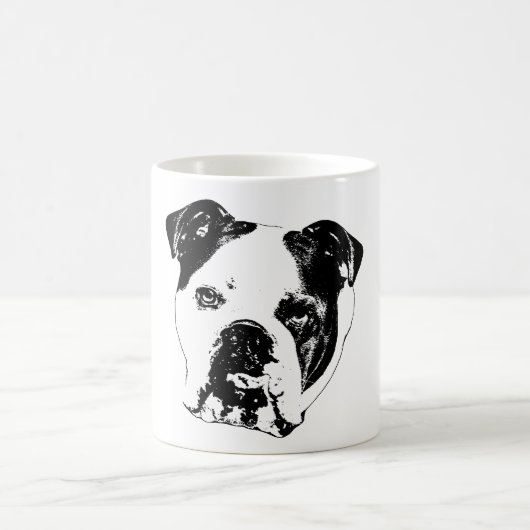 Bulldog Nah-up Holiday Tasse (Mittel)