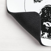 Bulldog Nah-up Holiday Tasse Mousepad (Ecke)