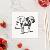 Bulldog Napkins Serviette (Beispiel)