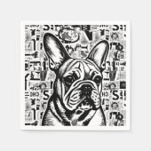 Bulldog Napkins Serviette (Vorderseite)