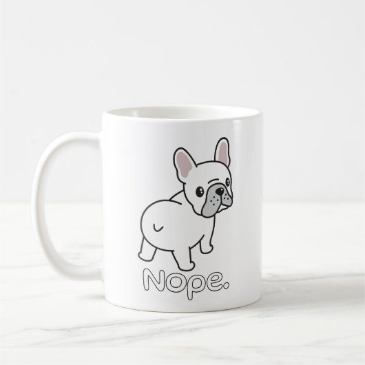 Bulldog, Nope.Funny Kaffeetasse (Links)