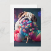 BULLDOG NOTE CARD DANKESKARTE (Vorne/Hinten)