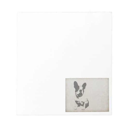 Bulldog Notepad Notizblock (Vorderseite)