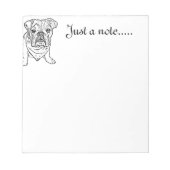 Bulldog-Notizblock Notizblock (Vorderseite)