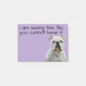 Bulldog oder Ihr Hund Foto – Weihnachtsstrumpf Fül Post-it Klebezettel (Vorderseite)