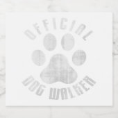 Bulldog Offical Dog Walker Niedlich Meme Bulldog P Schaumweinetikett (Einzelnes Label)
