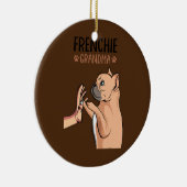 Bulldog Oma Frenchie Dog Owner Women Keramik Ornament (Rechts)