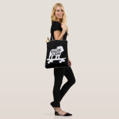 Bulldog on Board Skateboarding Dog Silhouette Tasche (Am Model)