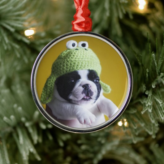Bulldog Ornament Aus Metall (Baum)