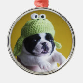 Bulldog Ornament Aus Metall (Vorne)