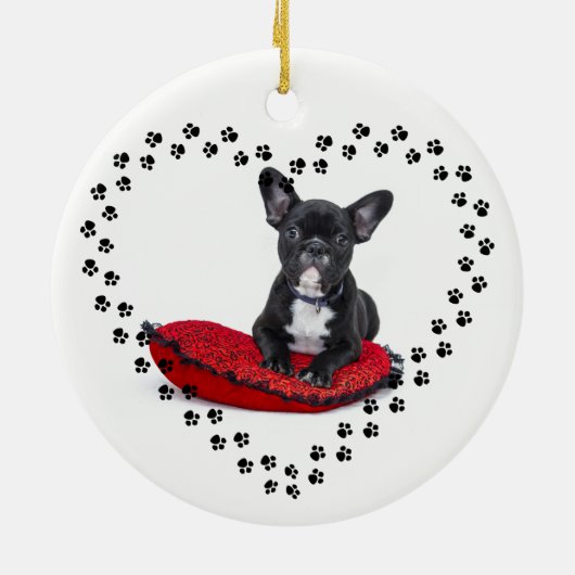 Bulldog-Ornament Keramikornament (Hinten)