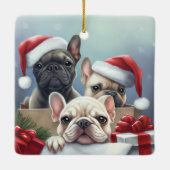 Bulldog-Ornament Keramikornament (Rückseite)