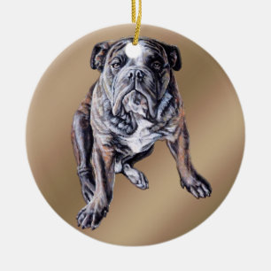 Bulldog Ornament Personalisierter englischer Bulld