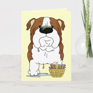 Bulldog - Osterbronenjagd, jemand? Feiertagskarte