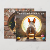 Bulldog - Ostern Feiertagskarte (Vorne/Hinten)