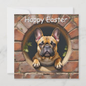 Bulldog - Ostern Feiertagskarte (Rückseite)