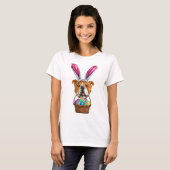 Bulldog Ostern T-Shirt (Vorne ganz)