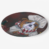 Bulldog Pappteller (Schrägansicht)