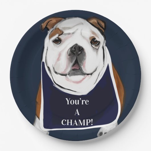 BULLDOG PAPPTELLER (Vorderseite)