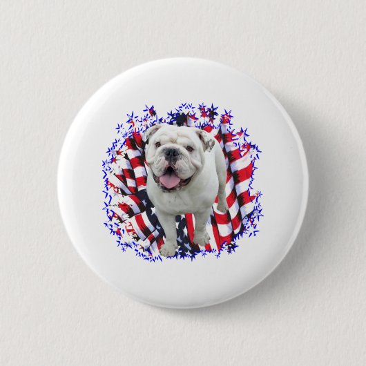 Bulldog Patriot Button (Vorderseite)