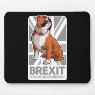 Bulldog Patriotic English Bulldog Union Jack Flag Mousepad