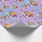 Bulldog pattern geschenkpapier (Ecke)