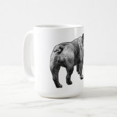 Bulldog Pause, Steter Schluck Kaffeetasse (Vorderseite Links)