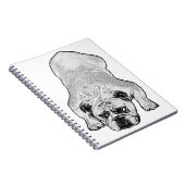 Bulldog Pause Winter Journal Notizblock (Rechte Seite)