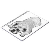 Bulldog Pause Winter Journal Notizblock (Linke Seite)