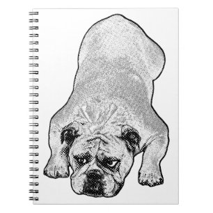 Bulldog Pause Winter Journal Notizblock