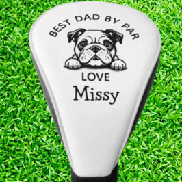 Bulldog Peeking Puppy individueller Golf Head Cove Headcover