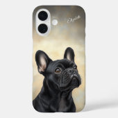 Bulldog Personalisiert Black Frenchie Case-Mate iPhone Hülle (Rückseite)