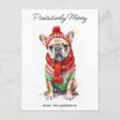 Bulldog Personalisiert Dog Lover Weihnachten (Vorderseite)