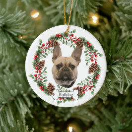 Bulldog Personalisierter Haustier Keramik Ornament