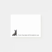 Bulldog-Persönlichkeit Post-it Klebezettel (Vorderseite)